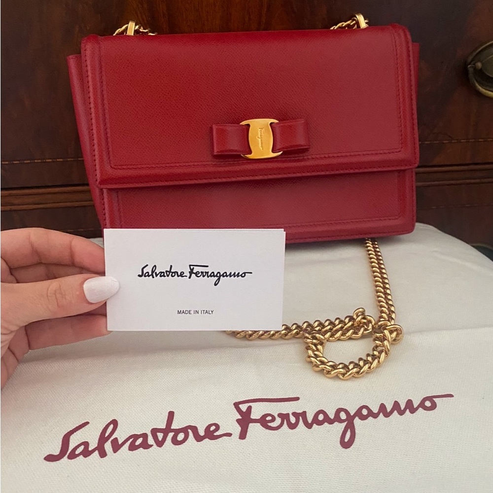 Red Salvatore Ferragamo Purse NWT